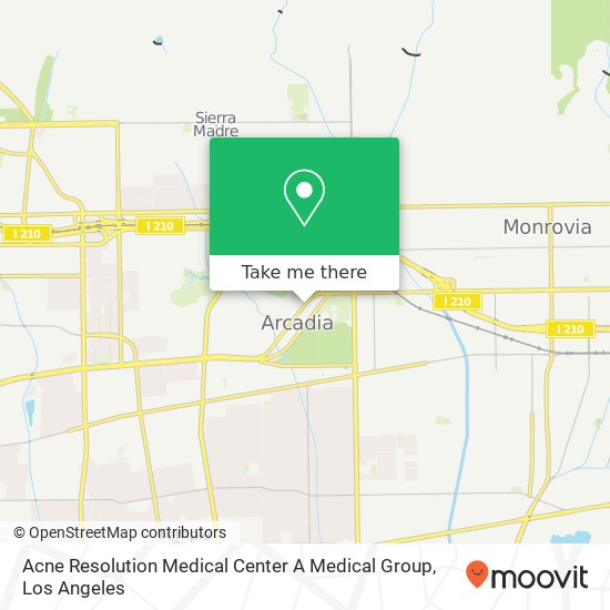 Acne Resolution Medical Center A Medical Group map