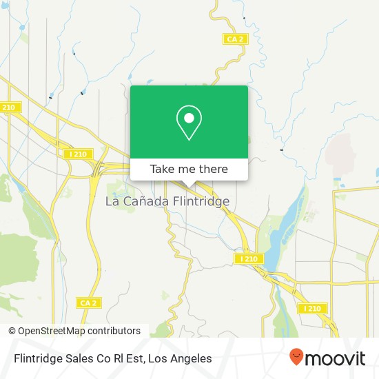 Mapa de Flintridge Sales Co Rl Est