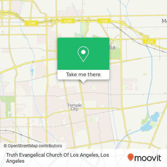 Truth Evangelical Church Of Los Angeles map