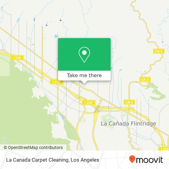 La Canada Carpet Cleaning map