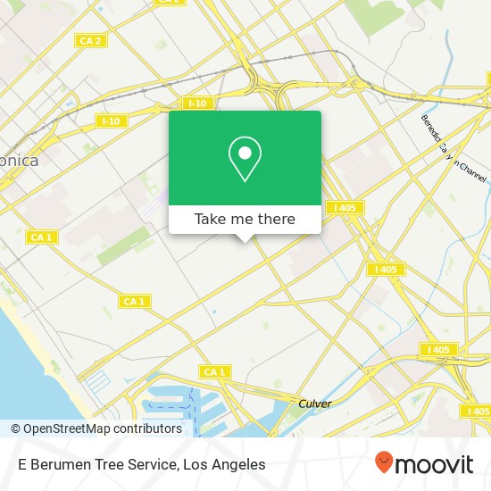 E Berumen Tree Service map