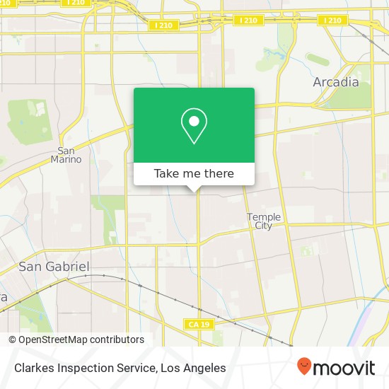 Mapa de Clarkes Inspection Service