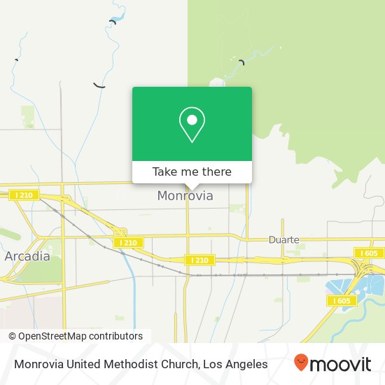 Monrovia United Methodist Church map