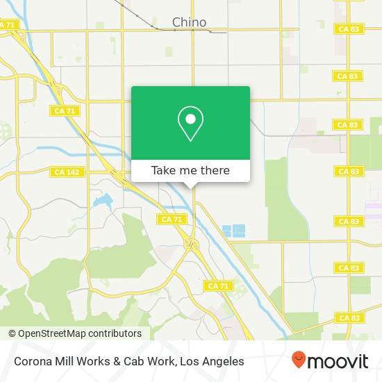 Corona Mill Works & Cab Work map