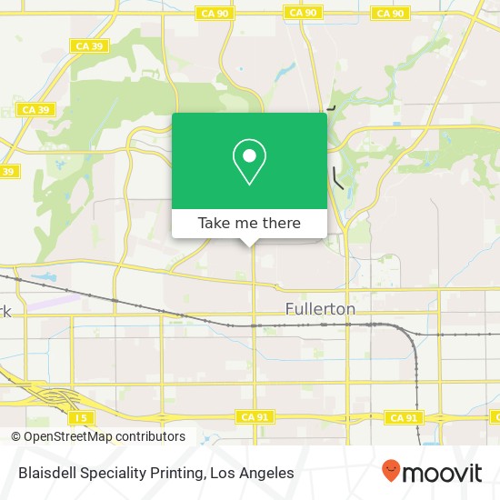 Mapa de Blaisdell Speciality Printing