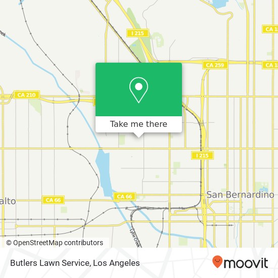 Butlers Lawn Service map