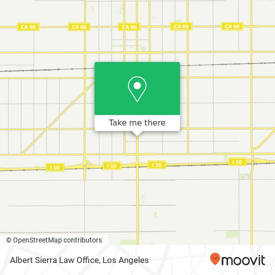 Albert Sierra Law Office map