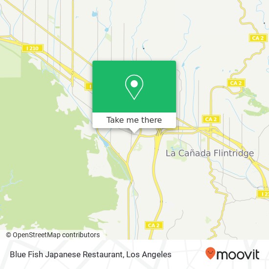Mapa de Blue Fish Japanese Restaurant