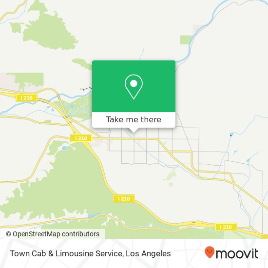 Mapa de Town Cab & Limousine Service