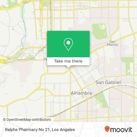 Mapa de Ralphs Pharmacy No 21