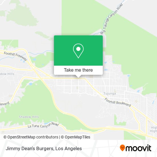 Jimmy Dean's Burgers map