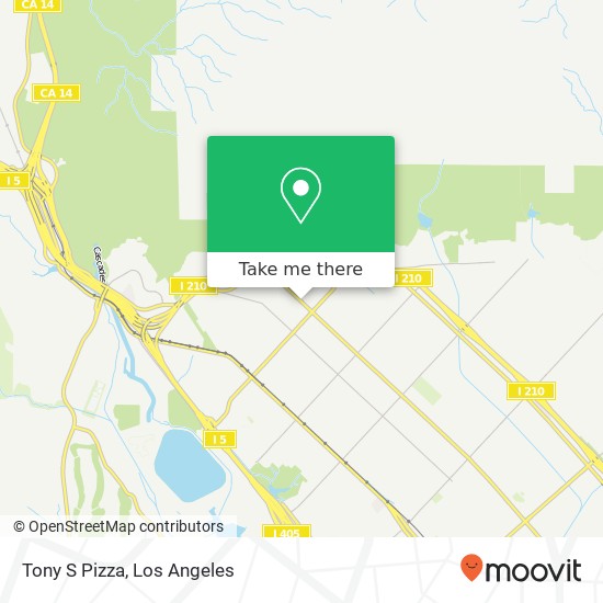 Tony S Pizza map