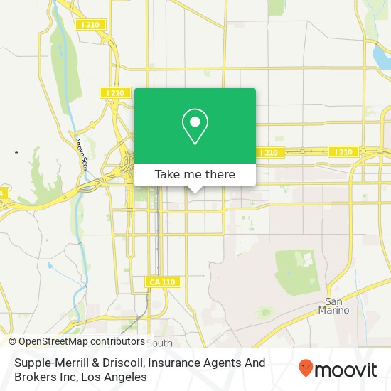 Supple-Merrill & Driscoll, Insurance Agents And Brokers Inc map