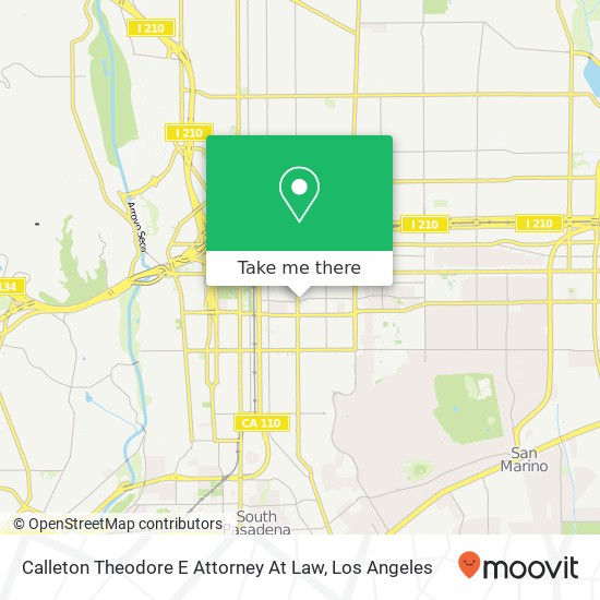 Calleton Theodore E Attorney At Law map