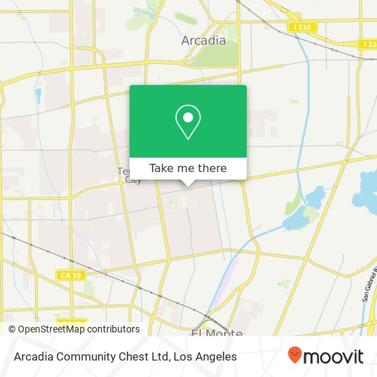 Arcadia Community Chest Ltd map