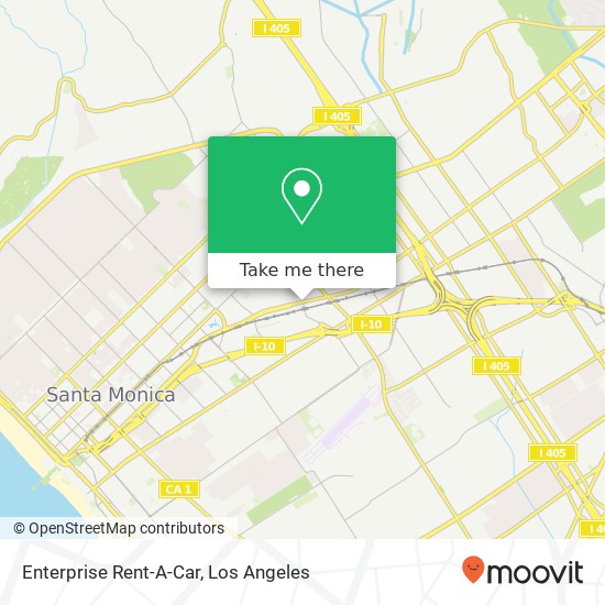 Mapa de Enterprise Rent-A-Car