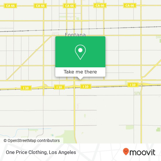 One Price Clothing map