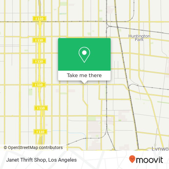Janet Thrift Shop map