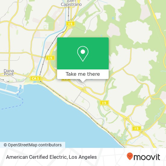 American Certified Electric map