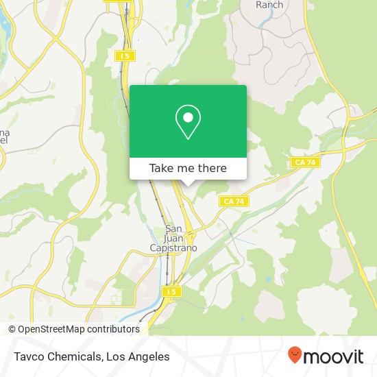 Tavco Chemicals map
