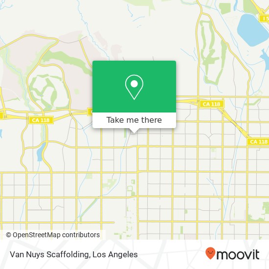 Mapa de Van Nuys Scaffolding