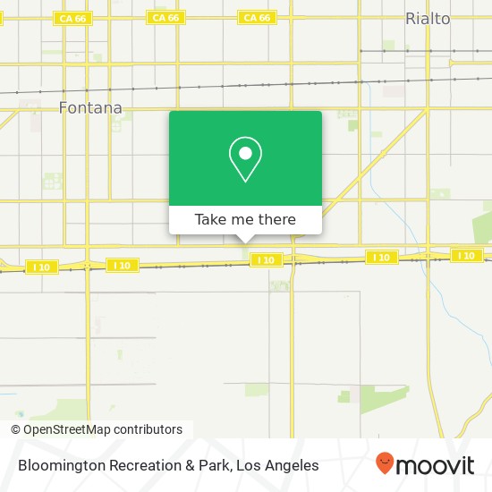 Bloomington Recreation & Park map