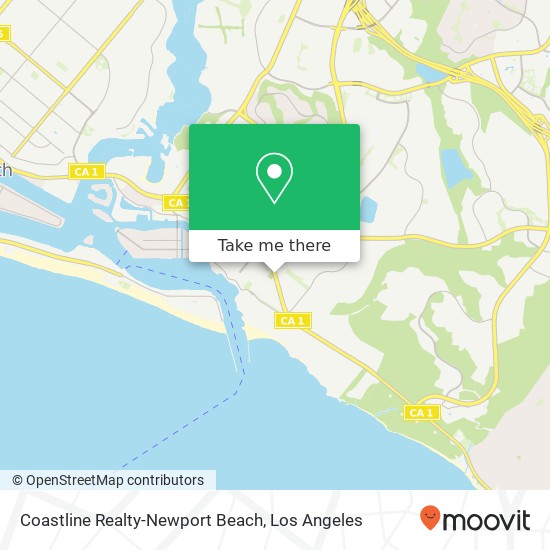 Mapa de Coastline Realty-Newport Beach