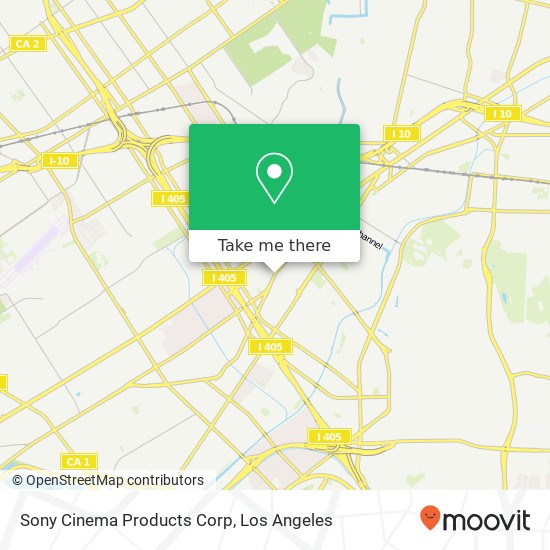 Mapa de Sony Cinema Products Corp