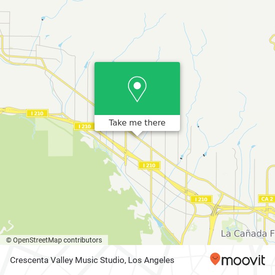 Mapa de Crescenta Valley Music Studio