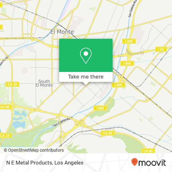 N E Metal Products map