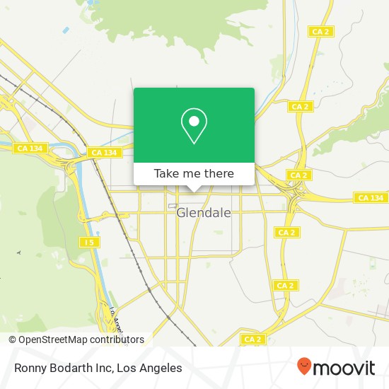 Ronny Bodarth Inc map