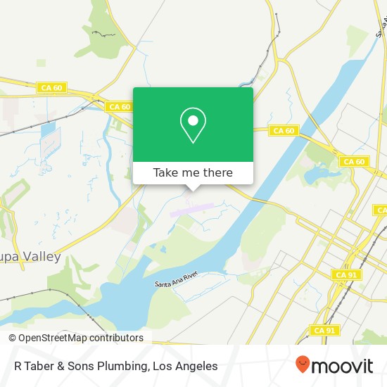 R Taber & Sons Plumbing map