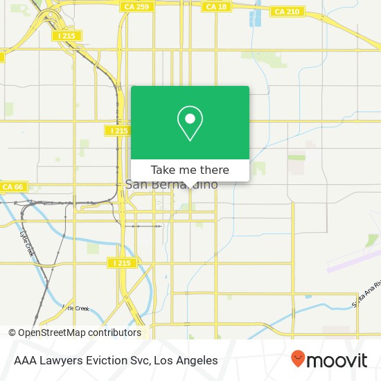 Mapa de AAA Lawyers Eviction Svc
