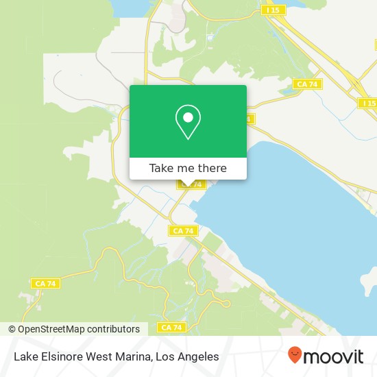 Mapa de Lake Elsinore West Marina