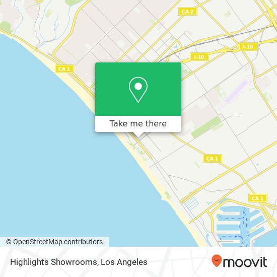 Highlights Showrooms map