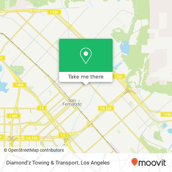 Diamond'z Towing & Transport map