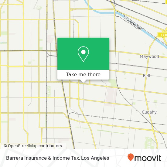 Barrera Insurance & Income Tax map