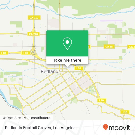 Mapa de Redlands Foothill Groves