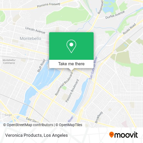 Veronica Products map