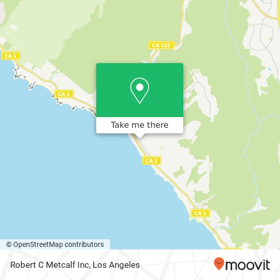 Robert C Metcalf Inc map