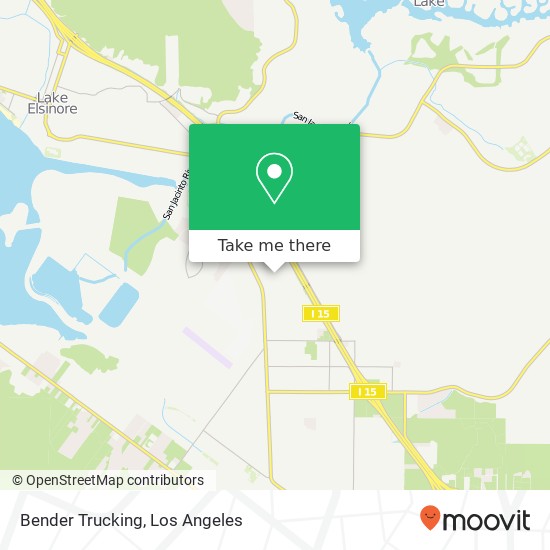 Bender Trucking map