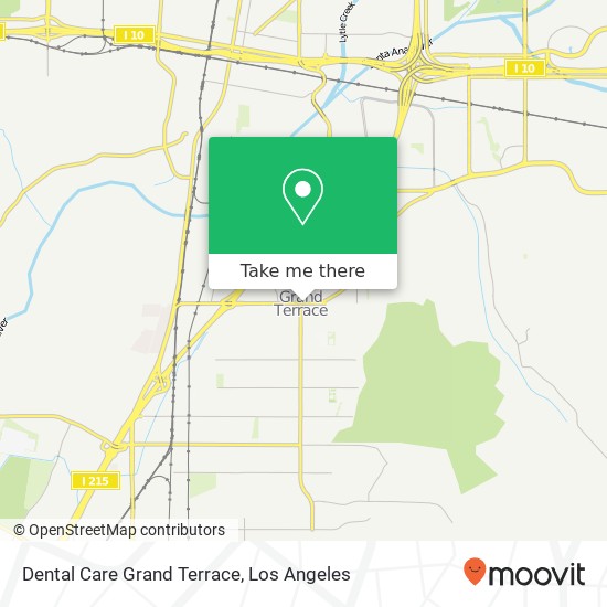 Dental Care Grand Terrace map