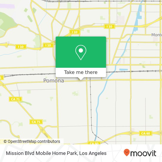 Mapa de Mission Blvd Mobile Home Park