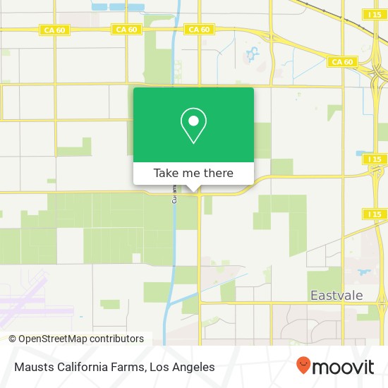 Mapa de Mausts California Farms