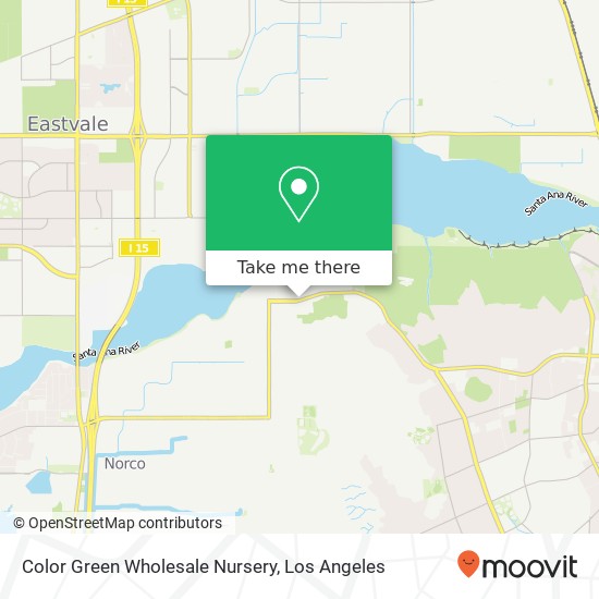 Color Green Wholesale Nursery map