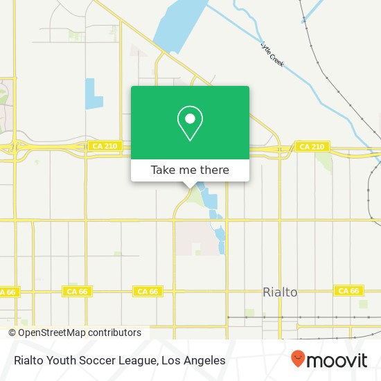 Rialto Youth Soccer League map