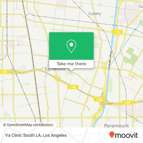Va Clinic South LA map