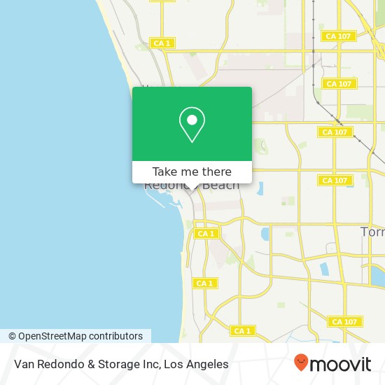 Van Redondo & Storage Inc map