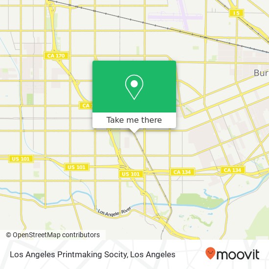 Los Angeles Printmaking Socity map