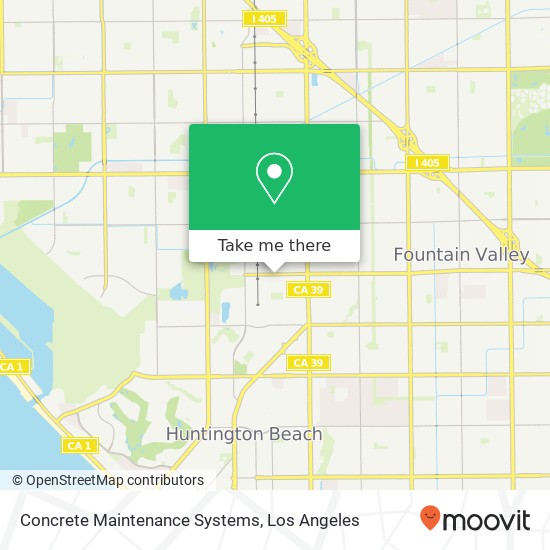 Mapa de Concrete Maintenance Systems